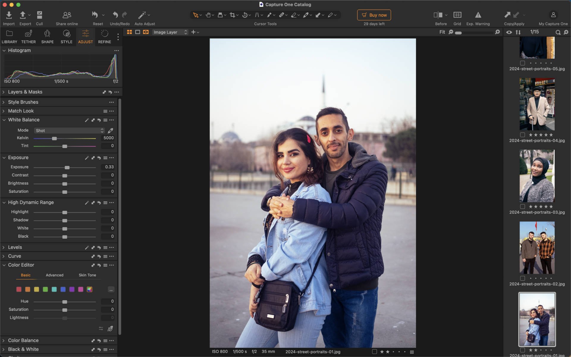 caputure one editing software